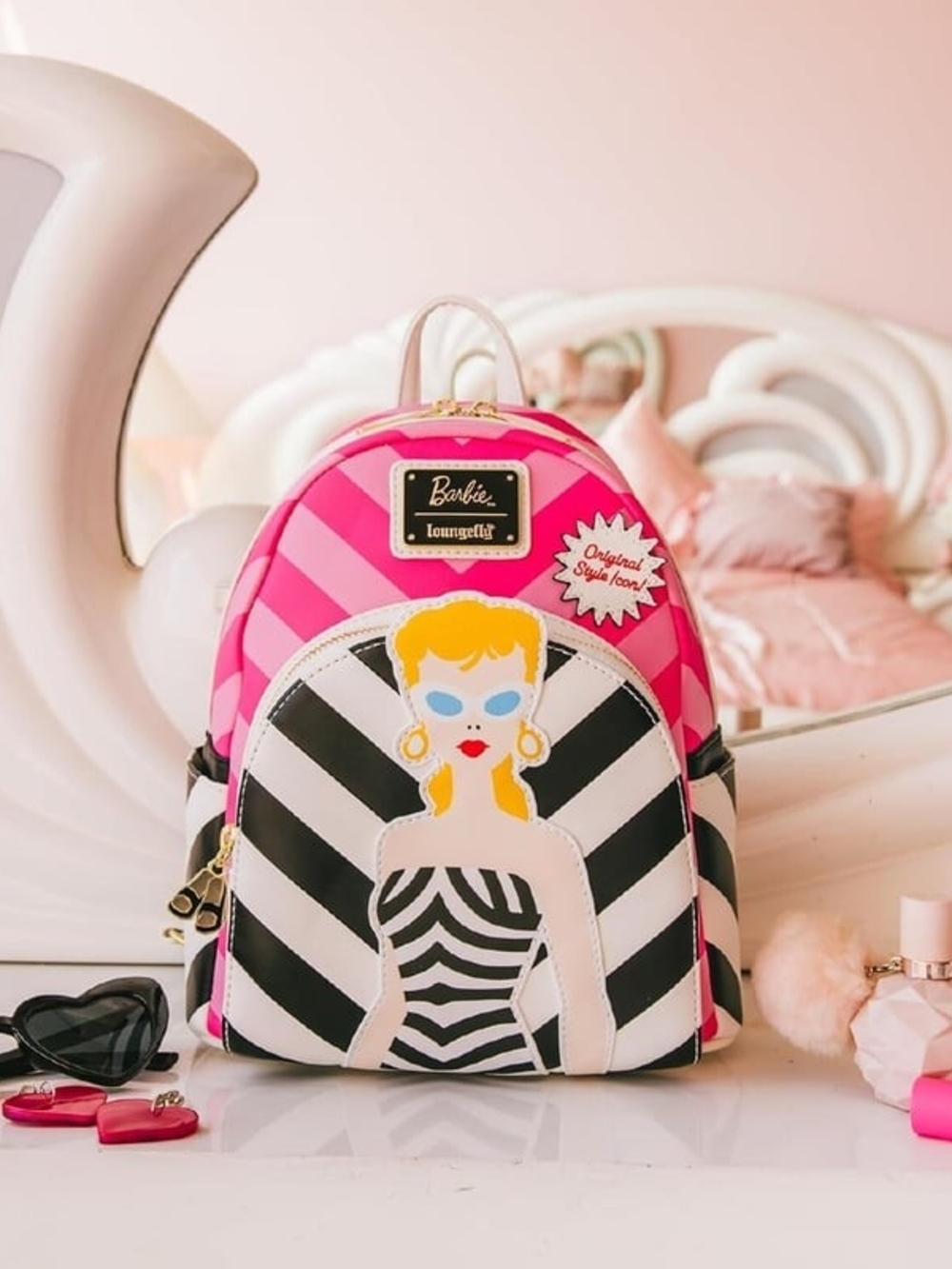 Barbie 65th x Loungefly Anniversary Original Style Icon Mini Backpack